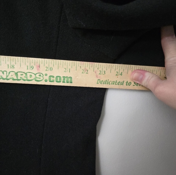 Pronto Moda Europa Wool-Cashmere Blend Overcoat Black - 42R Quiet Luxury - Picture 8 of 11